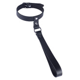 The Red Leather Collar with Short Leash - Adult Planet - Online Sex Toys Shop UK